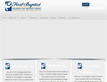 Tablet Screenshot of firstmountdora.org